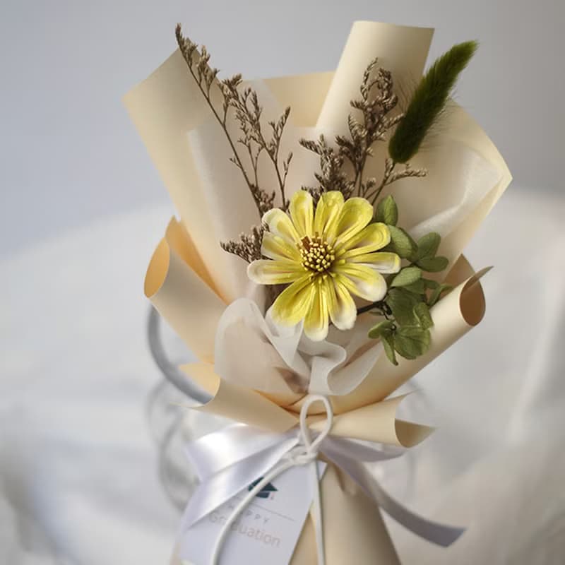 【艸弄Garden Lane Floral】畢業花束-留一抹無悔的青春-璀璨黃S