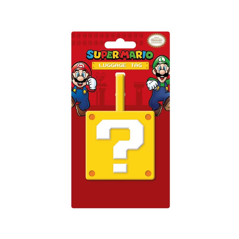 官方授權Mario瑪利歐問號箱小夜燈行李掛牌套裝