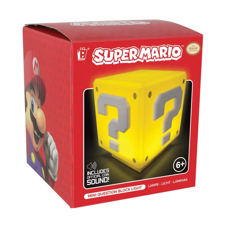 官方授權Mario瑪利歐問號箱小夜燈行李掛牌套裝