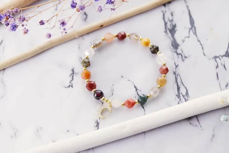 福祿壽S925純銀彩色五行平衡手鍊(含開光)招桃花、招姻緣、事業運