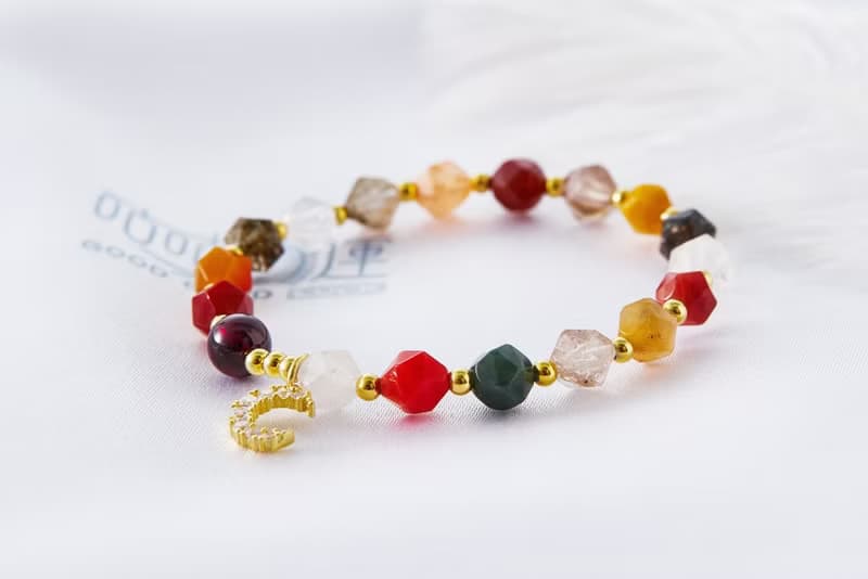 福祿壽S925純銀彩色五行平衡手鍊(含開光)招桃花、招姻緣、事業運