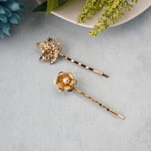 【手工限定】多層花瓣秋葉髮夾組