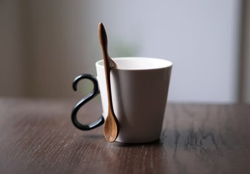 コップに掛ける木のマドラー 小, チーク