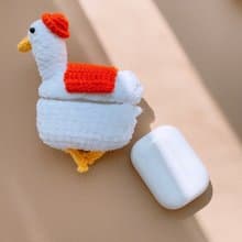 手工原創大白鵝耳機套鉤織耳機套蘋果無線耳機AirPods Pro