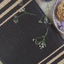 Set 2, Indigo Housewarming, Home Gifts, placemat, table mat, jute platemat