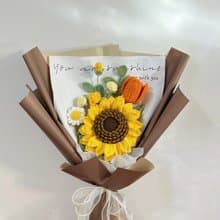 向日葵花束 畢業花束 編織花束