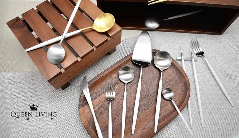 葡萄牙Cutipol GOA系列白柄主餐四件組(刀叉匙咖啡匙)