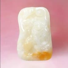 飄黃翡翡翠上山虎牌項鍊 | 天然緬甸玉A貨翡翠 | 送禮