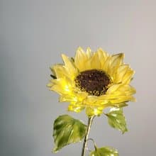 奶油向日葵 • 沾浸藝術花燈 【閒逛花間系列】小夜燈。生日禮物