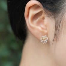 Hario手工玻璃耳環 - 含羞草 (HAP-MS-P)