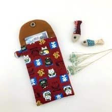 千萬兩招財貓— 鋪棉  紅包袋/手機袋/現金袋/護照袋—右邊款