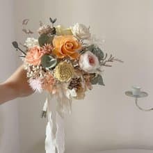 【新娘捧花】婚禮捧花 婚禮 結婚 手綁花 永生花 婚紗照 永生捧花