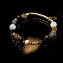 梵谷的左耳 // C1298金銅石螺貝黃銅手鍊