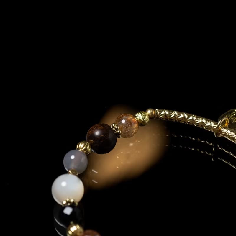 梵谷的左耳 // C1298金銅石螺貝黃銅手鍊