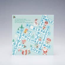 【GFSD】水鑽精品-手工賀卡-聖誕地圖