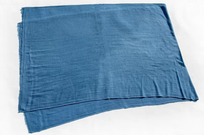 喀什米爾Cashmere/羊絨圍巾/純羊毛圍巾披巾/戒指絨披肩-藍色海洋