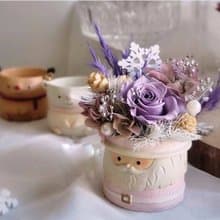 聖誕小型桌花花禮ll材料包
