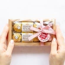 情人節禮物贈品 情人節快樂 金莎巧克力6顆入+泰迪熊香皂禮盒