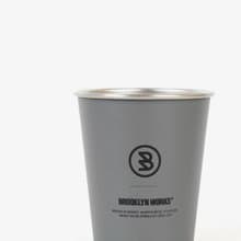 BROOKLYNWORKS 不鏽鋼單杯-灰色(2入)