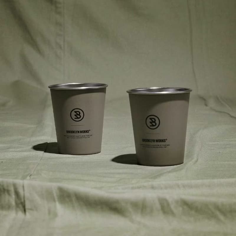 BROOKLYNWORKS 不鏽鋼單杯-灰色(2入)