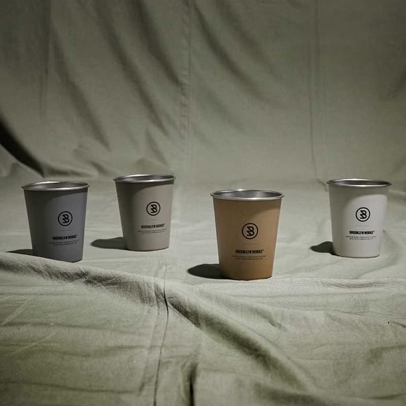 BROOKLYNWORKS 不鏽鋼單杯-灰色(2入)
