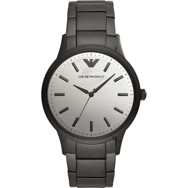 【EMPORIO ARMANI】亞曼尼 現代簡約手錶-銀x灰/43mm 禮物 送禮 推薦(AR11259)