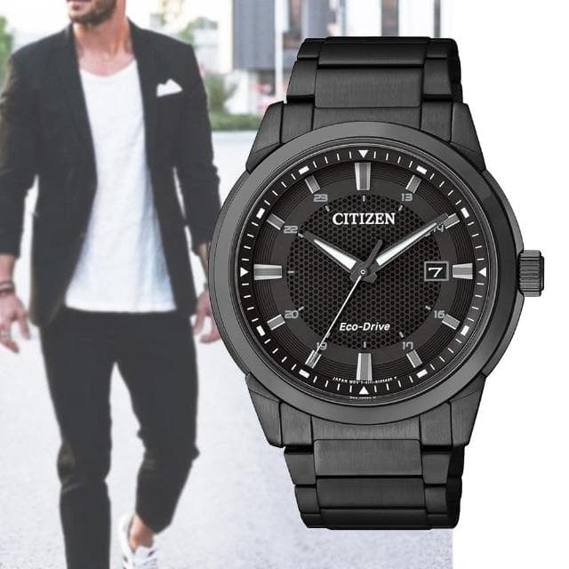 【CITIZEN 星辰】GENTS系列 光動能 時尚黑潮 男錶 父親節 送禮 禮物推薦(BM7145-51E)