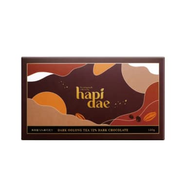 【hapidae】黑烏龍72%黑巧克力 120g/盒(茶食送禮首選、伴手禮推薦、它好好)
