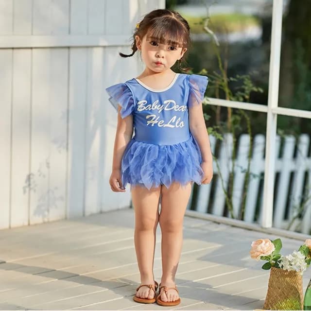 【Baby 童衣】女童澎澎公主裙泳裝 寶寶美背連身泳衣 88880(共一款)