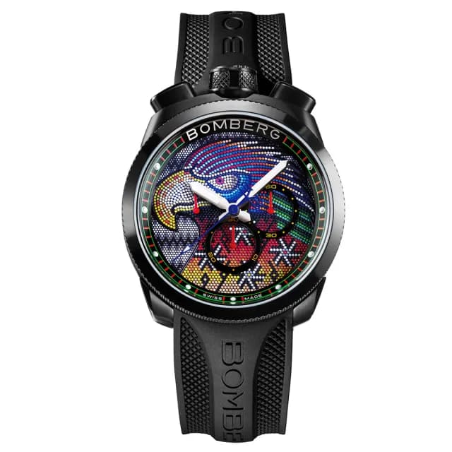 【BOMBERG】炸彈錶 BOLT-68 石英彩色珍珠雄鷹錶-45mm 送禮 禮物 推薦(BS45CHPBA.EGP-1.3)