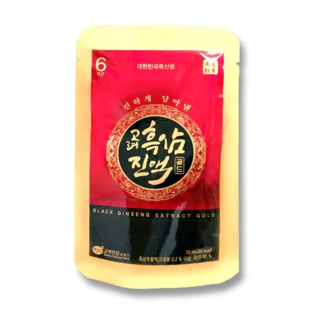 【金蔘】6年根高麗黑蔘滋補液70mlx30入(韓國進口、免運費)