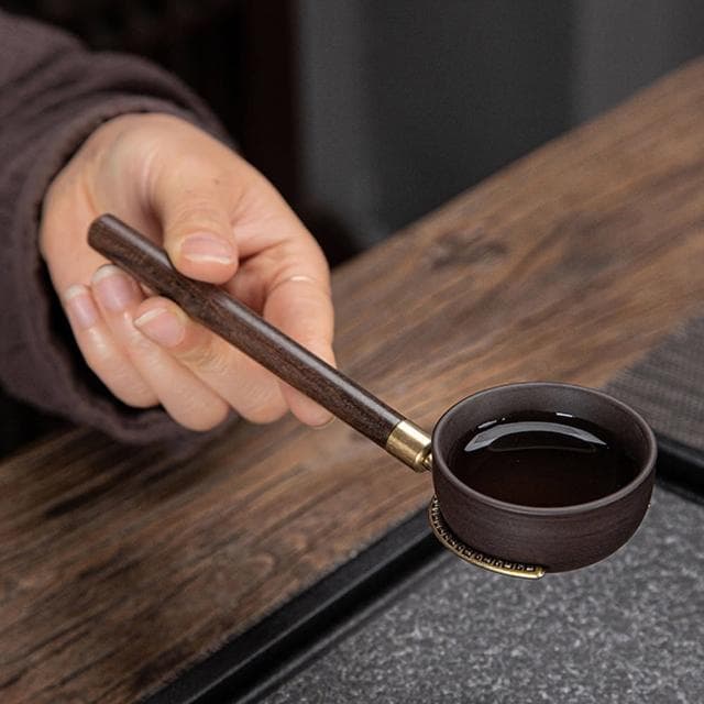 【PUSH!】品茗喝茶具黑檀實木茶夾茶刀茶勺杯叉養壺筆茶刮六君子套組茶道配件(7件套T06)