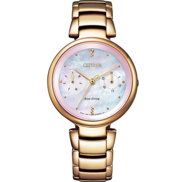 【CITIZEN 星辰】L系列動人時刻光動能女錶 禮物 推薦(FD1103-89Y)
