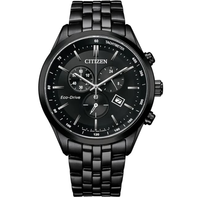 【CITIZEN 星辰】Eco-Drive光動能計時男錶 禮物 推薦(AT2145-86E)