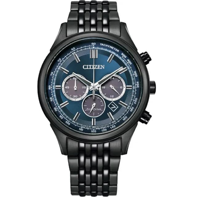 【CITIZEN 星辰】Chronograph 光動能計時男錶 禮物 推薦(CA4418-82L)