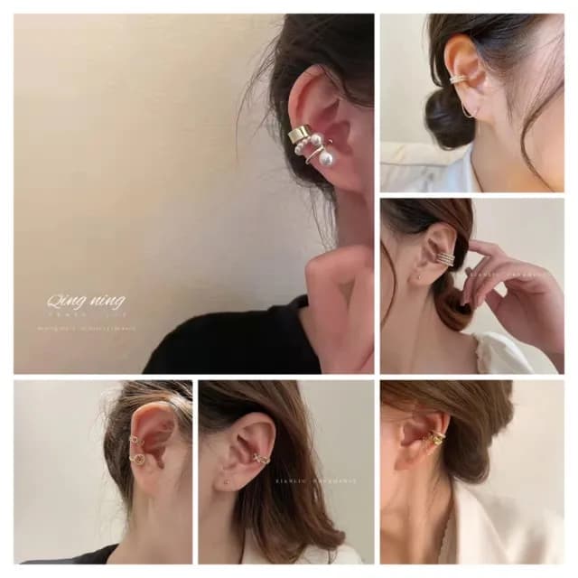 【bibi】情人節禮物 ins高級時尚感耳飾新款冷淡風簡約耳骨夾