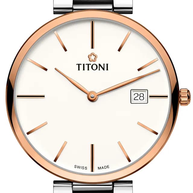 【TITONI 梅花錶】纖薄系列 輕量機械腕錶 畢業禮物 送禮 推薦(82718SRG-606)