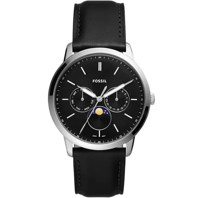 【FOSSIL】Neutra 三眼月相紳士手錶-42mm 禮物 送禮 推薦(FS5904)