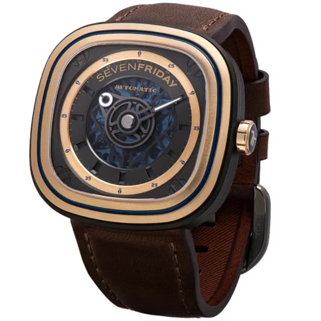 【SEVENFRIDAY】T-ART 限定版 法式鏤空自動上鍊機械錶/45mm 送禮 禮物 推薦(T2/04)