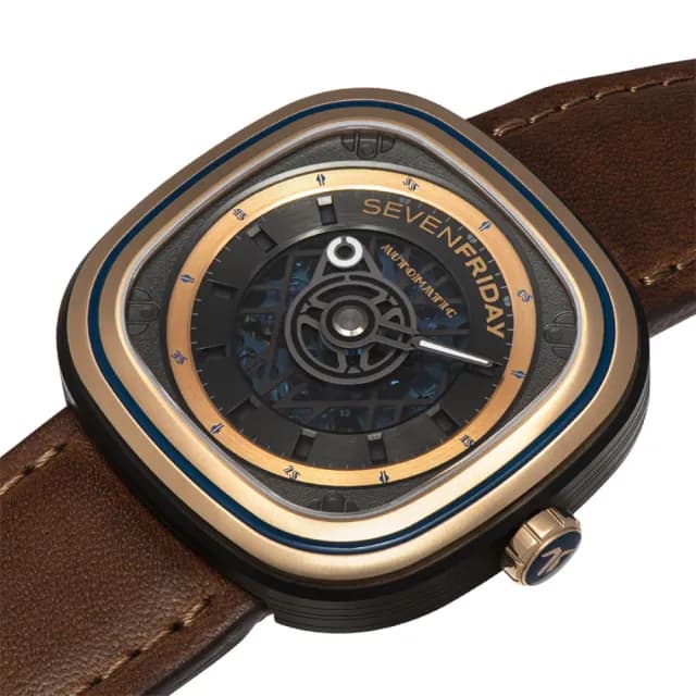 【SEVENFRIDAY】T-ART 限定版 法式鏤空自動上鍊機械錶/45mm 送禮 禮物 推薦(T2/04)