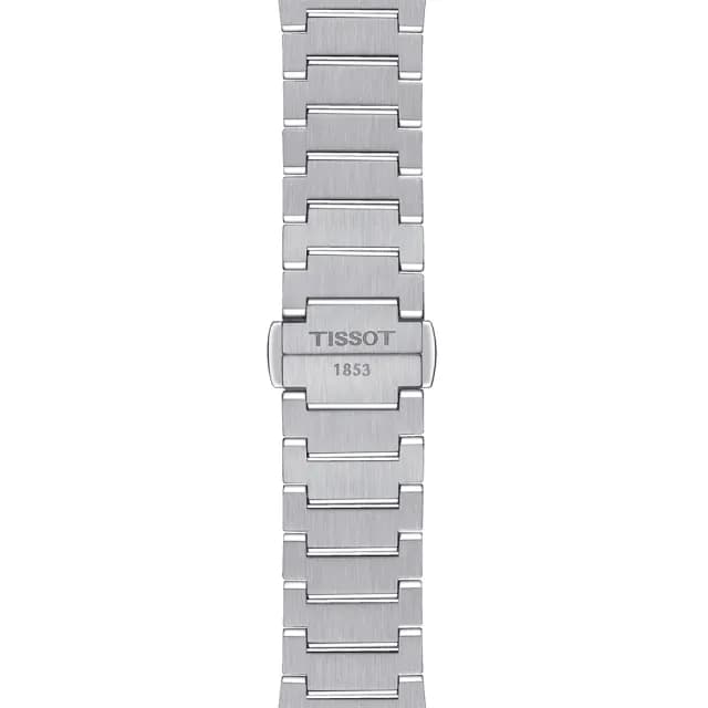 【TISSOT 天梭 官方授權】PRX系列 70年代復刻石英女錶-銀/35mm 手錶 送禮 推薦(T1372101103100)