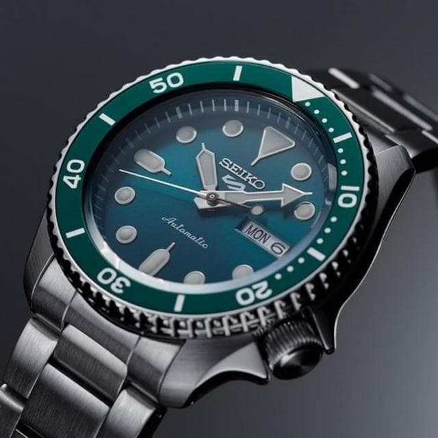 【SEIKO 精工】5 Sports系列 Lineup 質感綠 機械腕錶 母親節 禮物 推薦(SRPD61K1/4R36-07G0M)