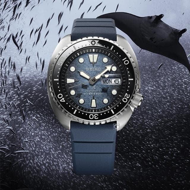 【SEIKO 精工】PROSPEX 魔鬼魚海龜王200米潛水機械錶指針錶 手錶 禮物 畢業(4R36-06Z0H/SRPF77K1)