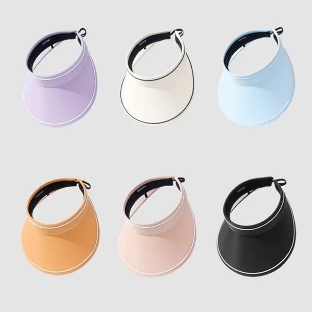 【米蘭精品】現貨+預購 空頂帽防曬帽(鴨舌帽寬簷遮陽女帽子母親節禮物6色74cp9)