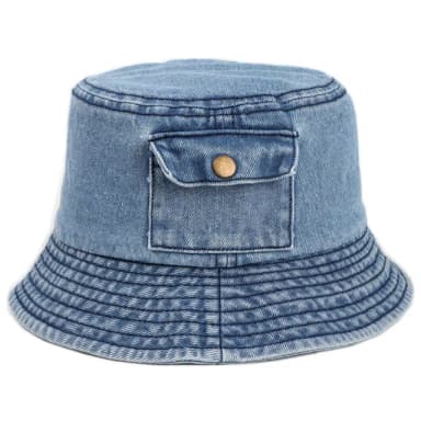 【米蘭精品】現貨+預購 漁夫帽遮陽帽(復古小口袋短簷牛仔男女帽子情人節生日聖誕節交換禮物3色74cq2)