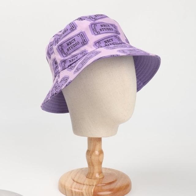 【米蘭精品】現貨+預購 漁夫帽遮陽帽(印花平頂盆帽雙面男女帽子情人節生日聖誕節交換禮物3色74cq60)