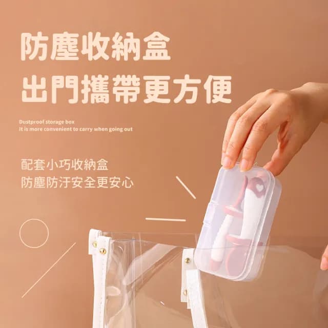 【安全餐具】寶寶學吃飯訓練餐具2件套-附收納盒(食品級 磨牙 副食品 矽膠湯匙 學習餐具 兒童餐具 輔食)