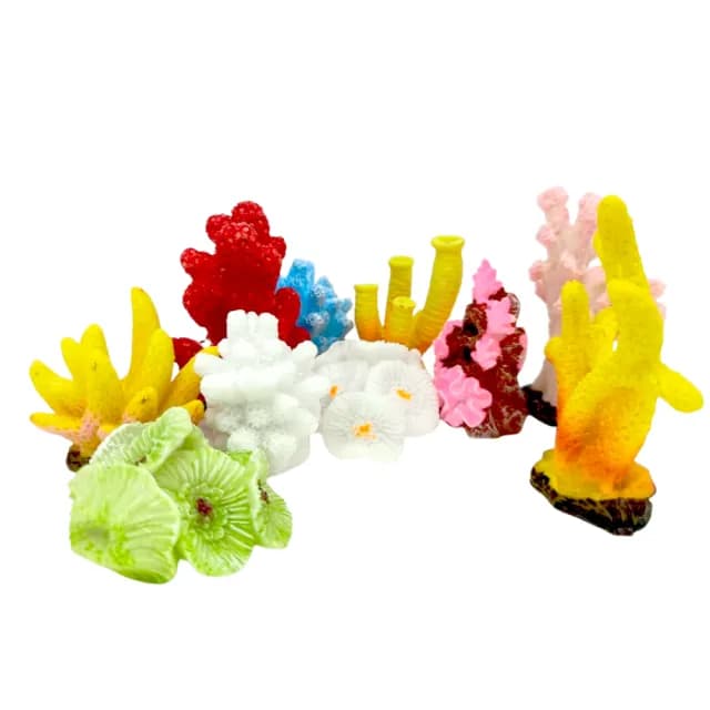 【心靈療癒】小珊瑚景觀迷你小擺飾-10入(魚缸 多肉植物 盆栽 水族箱 辦公室 小公仔)