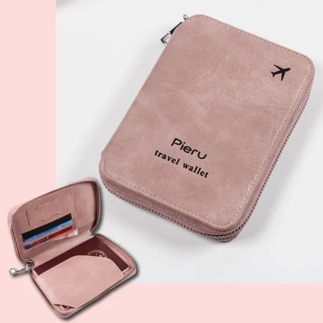 【出國旅行】多功能RFID防盜刷護照夾(護照套 護照包 證件包 收納包 機票夾 錢包 卡 