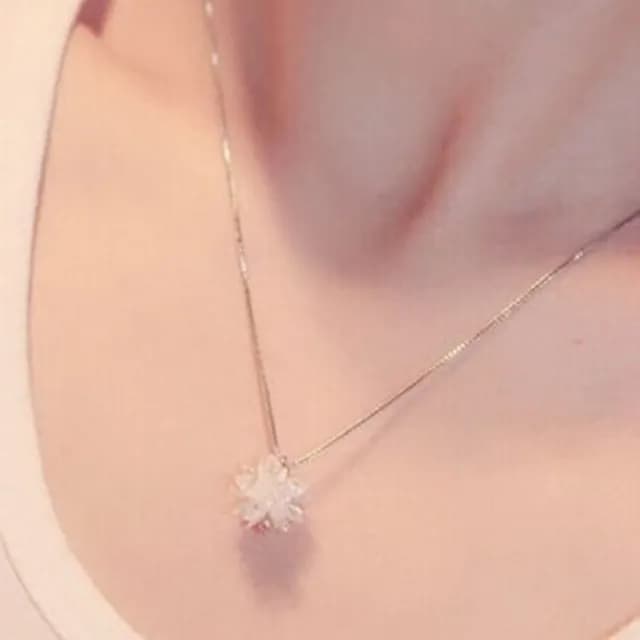 【米蘭精品】現貨+預購 玫瑰金項鍊水晶吊墜(歐美經典閃亮情人節生日聖誕節交換禮物女飾品73jp16)